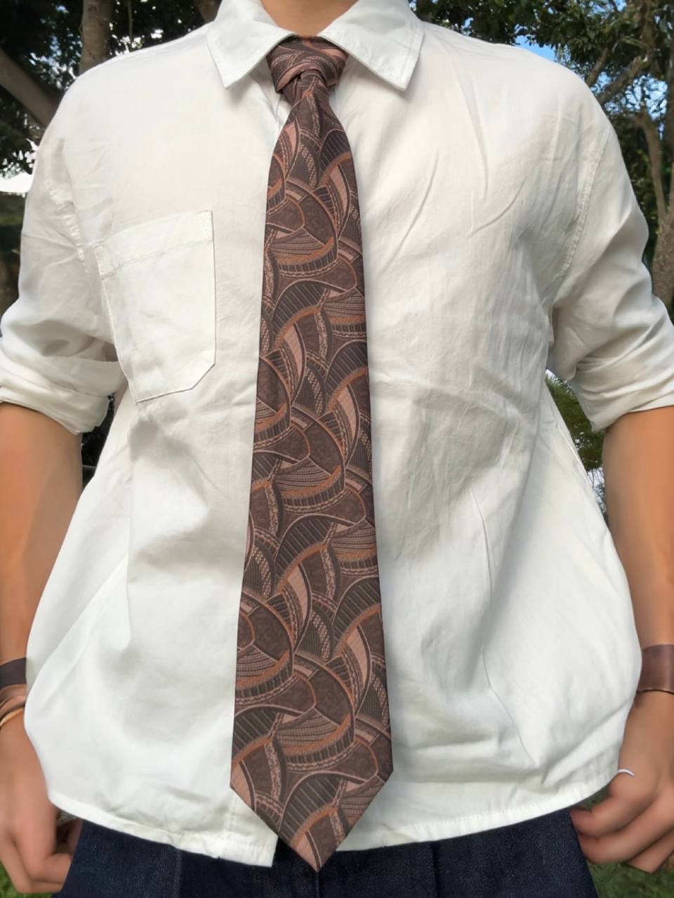 The Maze Vintage Printed Tie